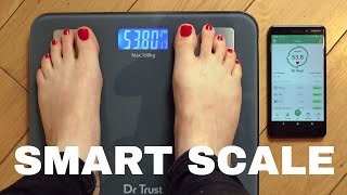 Dr Trust USA Smart Connected Body Fat Smart Scale - 505 (Bluetooth enabled Best BMI Machine 2020) screenshot 1