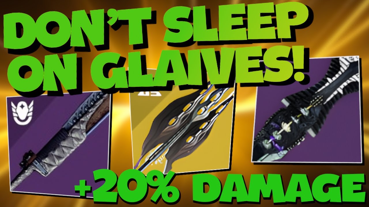 Are Glaives Still Viable? (Yes They Are!) | Destiny 2 - YouTube