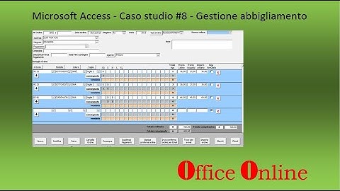 Microsoft Access - Caso studio #8 - Gestione abbigliamento