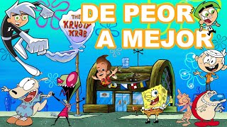 Series Animadas de Nickelodeon de PEOR a MEJOR