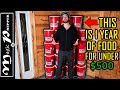 How Many 5 Gallon Buckets Of Rice For 1 Year Of Long Term Food Storage?