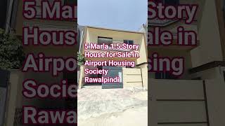 5 Marla 1.5 Story House for Sale in Airport Housing Society #pakistanrealestate #viral