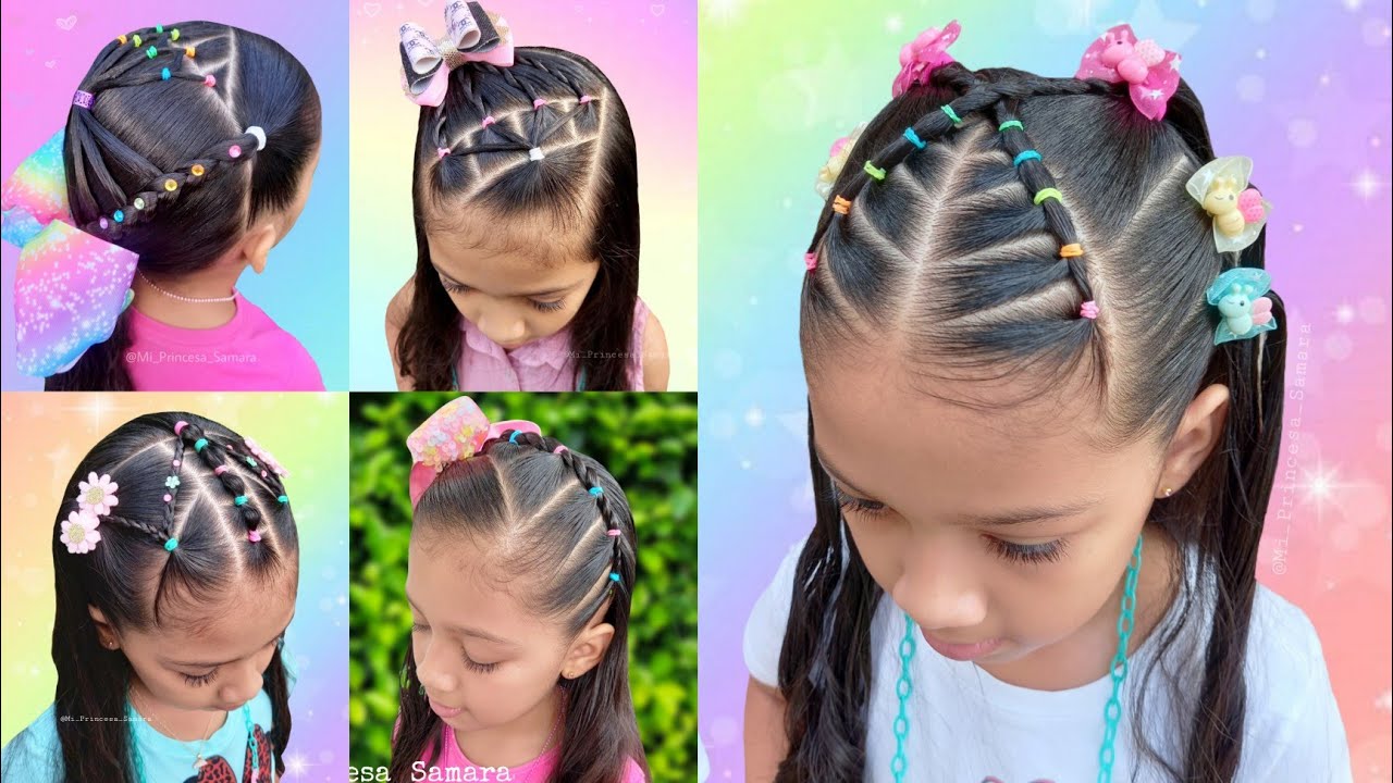 5 PEINADOS PARA ESTE REGRESO A CLASES SUPER FÁCIL Y BONITO 💕 PARA NIÑA