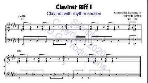 A clavInet riff from a new music instructional book I am working on.