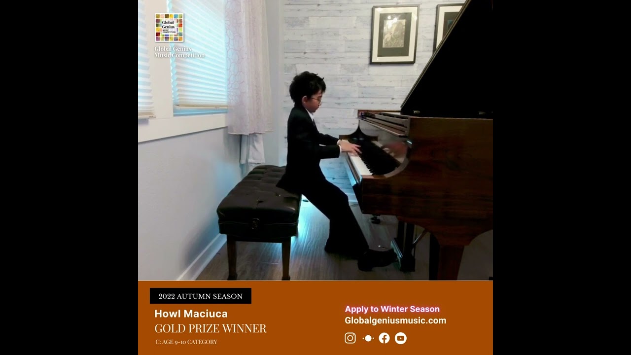 Global Genius Music Competition Gold Prize Winner - Howl Maciuca