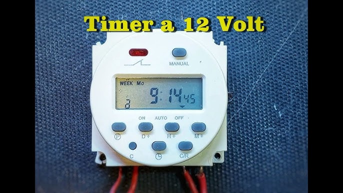 New LCD Digital Timer Programmable Control Timer AC/DC 12V 16A