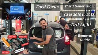 how to replace stop lamp brake light on Ford focus C346 MK3 #taillight