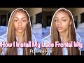 How I Install My Lace Frontal Wig 💁🏽‍♀️ | Ft. UNice Hair