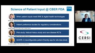 FDA Lecture: Advancing the Science of Patient Input in the Regulatory Settings