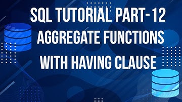SQL TUTORIAL for Beginners | Aggregate Functions in Urdu/Hindi