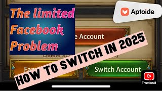 Evony's Limited facebook switching account issue solved