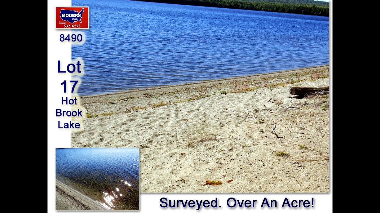 Hot Brook Lake Washington County Maine Waterfront Real Estate Lot