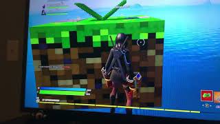 I FOUND A MINECRAFT 1V1 MAP?? (Fortnite Creative) screenshot 1