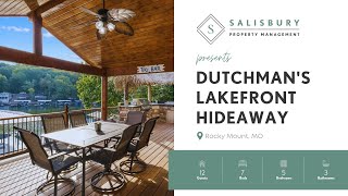 VACATION RENTAL  ||  Dutchman's Lakefront Hideaway