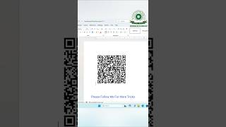 Create QR Code in Microsoft Word! 🔲📱Did you know you can create a QR Code directly in Word #QRCode