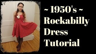 Rockabilly Dress Tutorial ~ 1950&#39;s | Paula Venvera