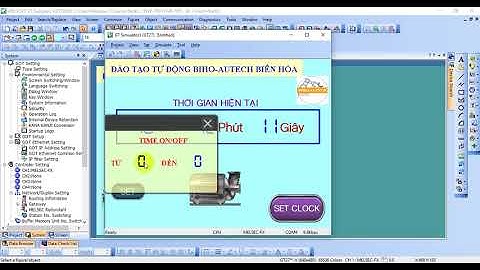 Lệnh TRD và TWR trong PLC Mitsubishi dòng FX. Cách cài đặt lại thời gian thực PLC bằng màn hình HMI