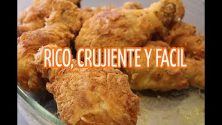 POLLO EMPANIZADO  CRUJIENTE, RICO Y FACIL