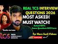 Real TCS Interview Questions 2026 | Most Asked Technical & HR Questions