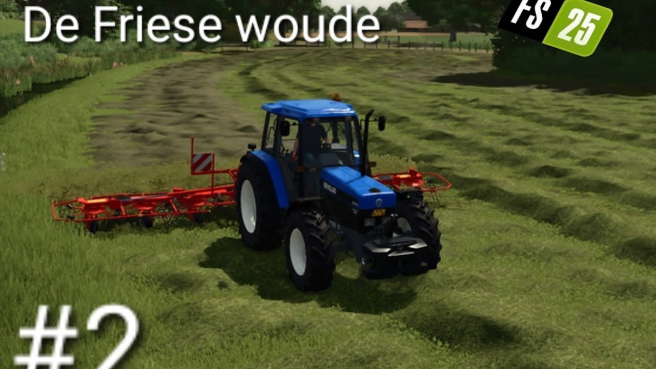 veel gras maaien en stro balen maken|de friese woude#fs25