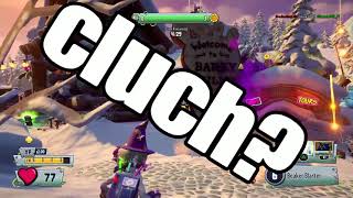 EXTREMELY CLUTCH MOMENTS | (plants vs zombie garden warfare 2)