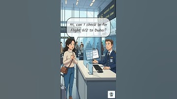 ✈️ Airport Check-In Conversation – English Practice for Travelers! 🛫