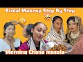 BRIDAL MAKEUP 🥰 + CHANA MASALA | KYA FINAL LOOK KHARAB HUA🫣 | Family vlog