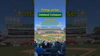 Some of the strangest features at the Oakland Coliseum  #mlb #baseball #ballpark