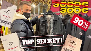 🛍️ Shopping al Mercato Segreto di Roma!!! - Off White, Prada, Versace ecc scontati al 90% 🤫