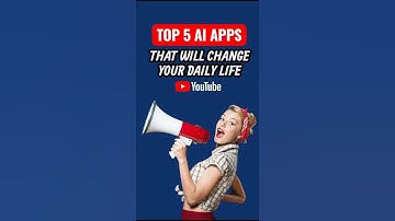Top 5 AI Apps That Will Transform Your Daily Life #fyp #AIApps #ArtificialIntelligence #TechForLife