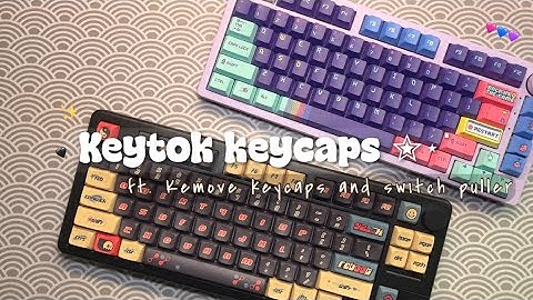 Kemove effortless keycaps puller and  2 in 1 switch puller ft. Y2K & Retro keycaps from Keytok! 🎧✮˚