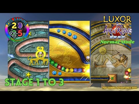 Luxor Amun Rising HD Normal Mode Stage 1 To 3 Journey Restarts