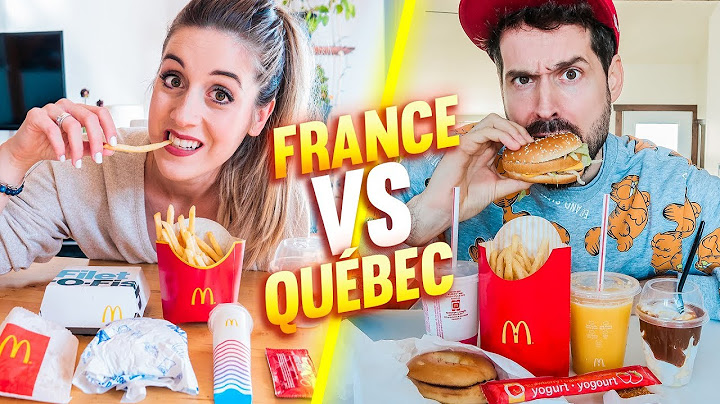 MCDO EN FRANCE VS AU QUÉBEC | DENYZEE ft. HUBY