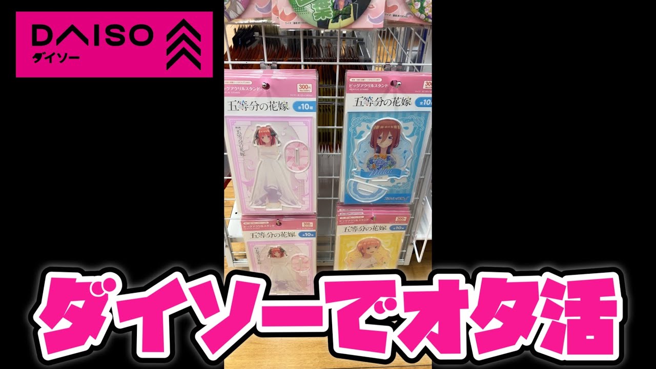 I went on an otaku shopping spree at the 100-yen shop Daiso and