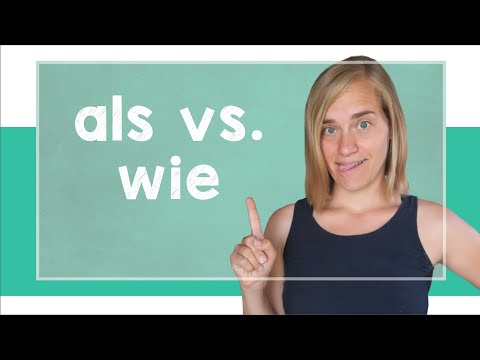 als vs. wie - Comparisons in German - A2 [with Jenny]