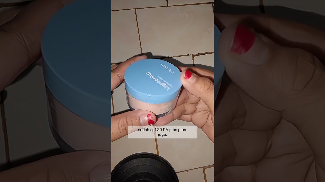 bedak tabur Wardah, cara beli cek deskripsi 