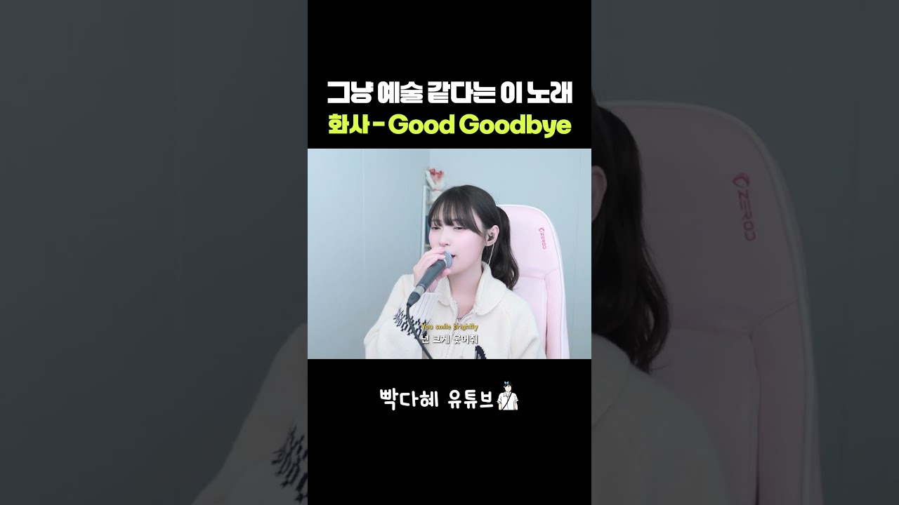 그냥 예술 같다는 이 노래 화사 - Good Goodbye 화사(HWASA) - Good Goodbye