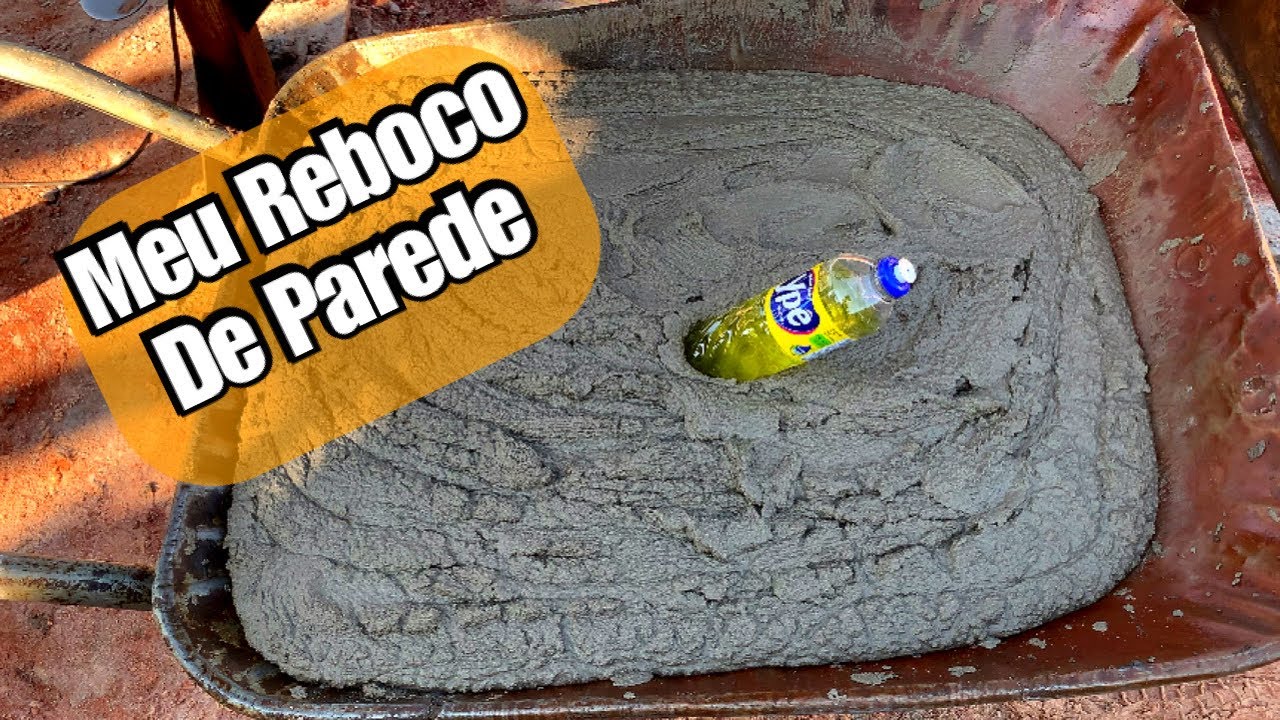 COMO FAZER A MASSA DE REBOCO COM DETERGENTE. - YouTube