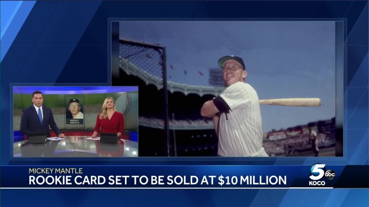 Rare 1952 Mickey Mantle baseball card going up for auction