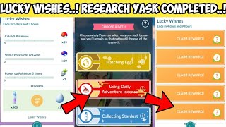 *Lucky Wishes* Timed Research Choose A Path in Pokemon Go