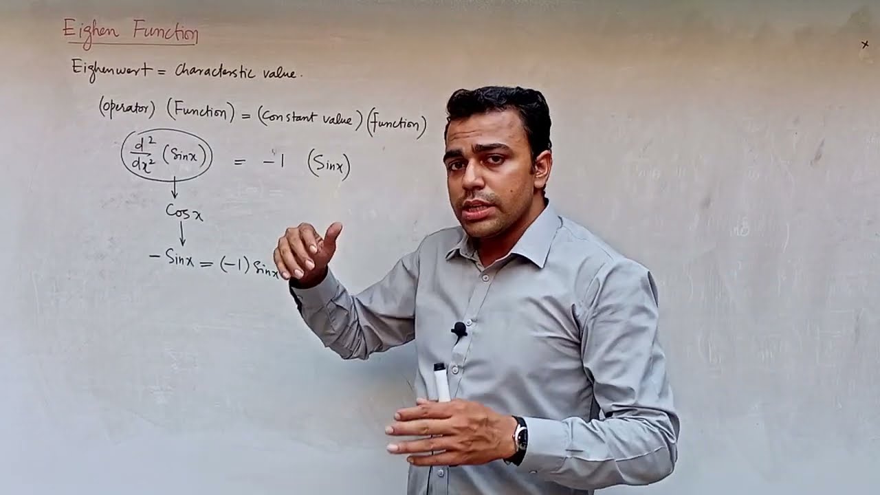 L13 - Eighen Function and Wave function in Urdu Hindi | Quantum mechanics | Physical Chemistry