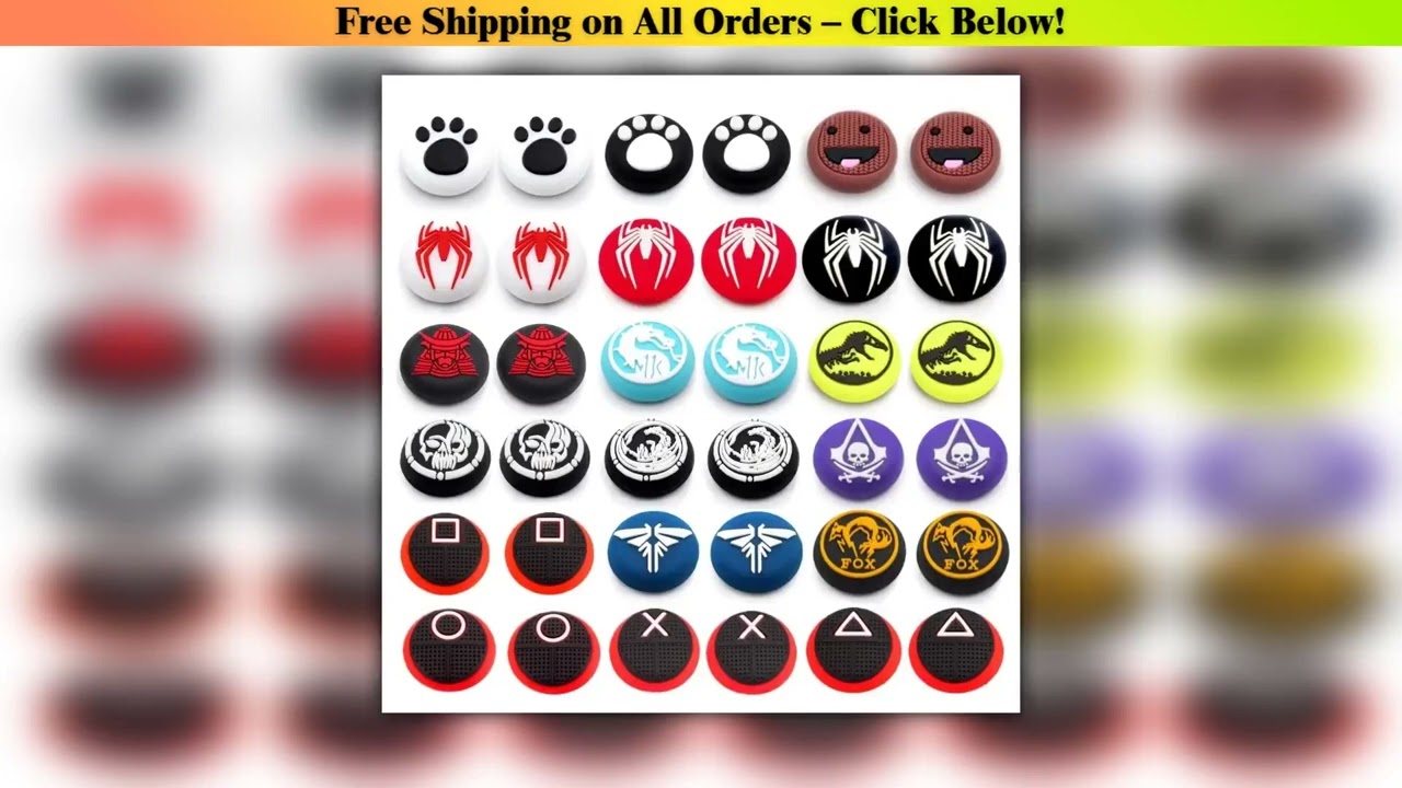 Silicone Thumb Grip Cap Cover For PS4 PS5 Playstation 5 Xbox Series XS Game Joystick Controller