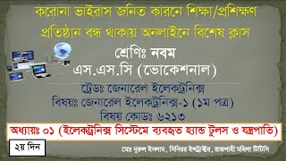 General Electronics-1(1st Part) Class-ix Chapter-1Tools & Equipment used Electronic Systems (Day-2)