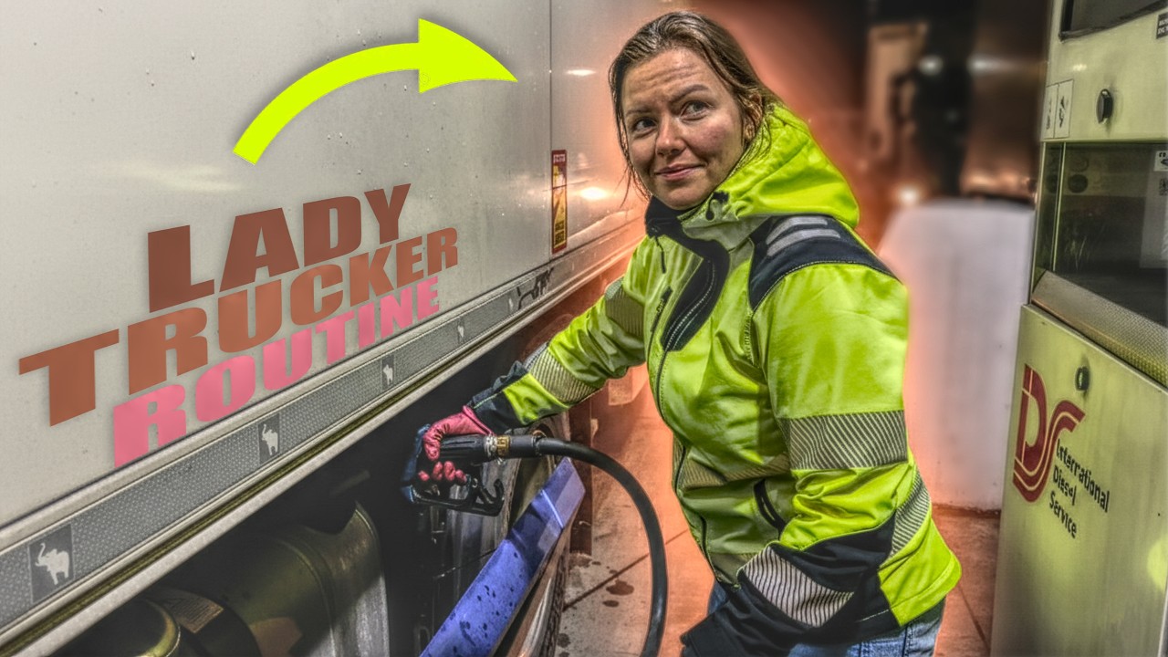 Жизнь в фуре как женщина-водитель 💄👧 Грязь по щиколотку, 800 л топлива и ночная езда 🚛💤