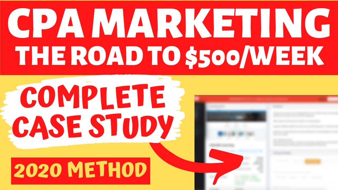⁣CPA Marketing 2020: The Road To $500/Week Case Study [Complete Website Setup and Offer Selection]