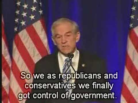 Ron Paul's CPAC speech [CC] 07/02/08 part 1/3