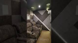 Home Cinema Theater with Soundproofing & Fiber Optic Star Ceiling