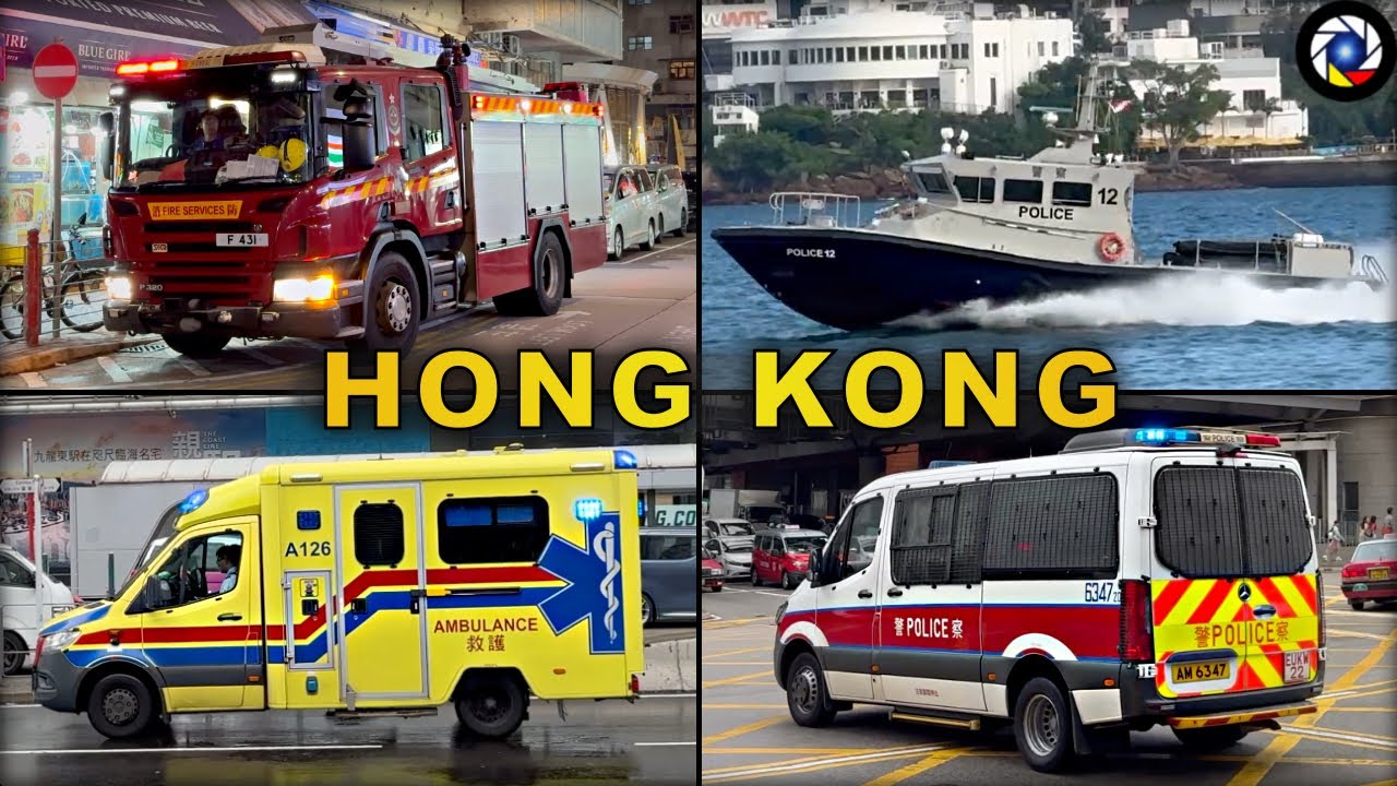 Hong Kong Emergency Services 🚨 | Police, Fire & Ambulance