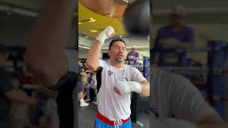 PACQUIAO on the speed bag