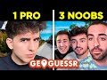 Podrn 3 noobs ganar a 1 pro en geoguessr